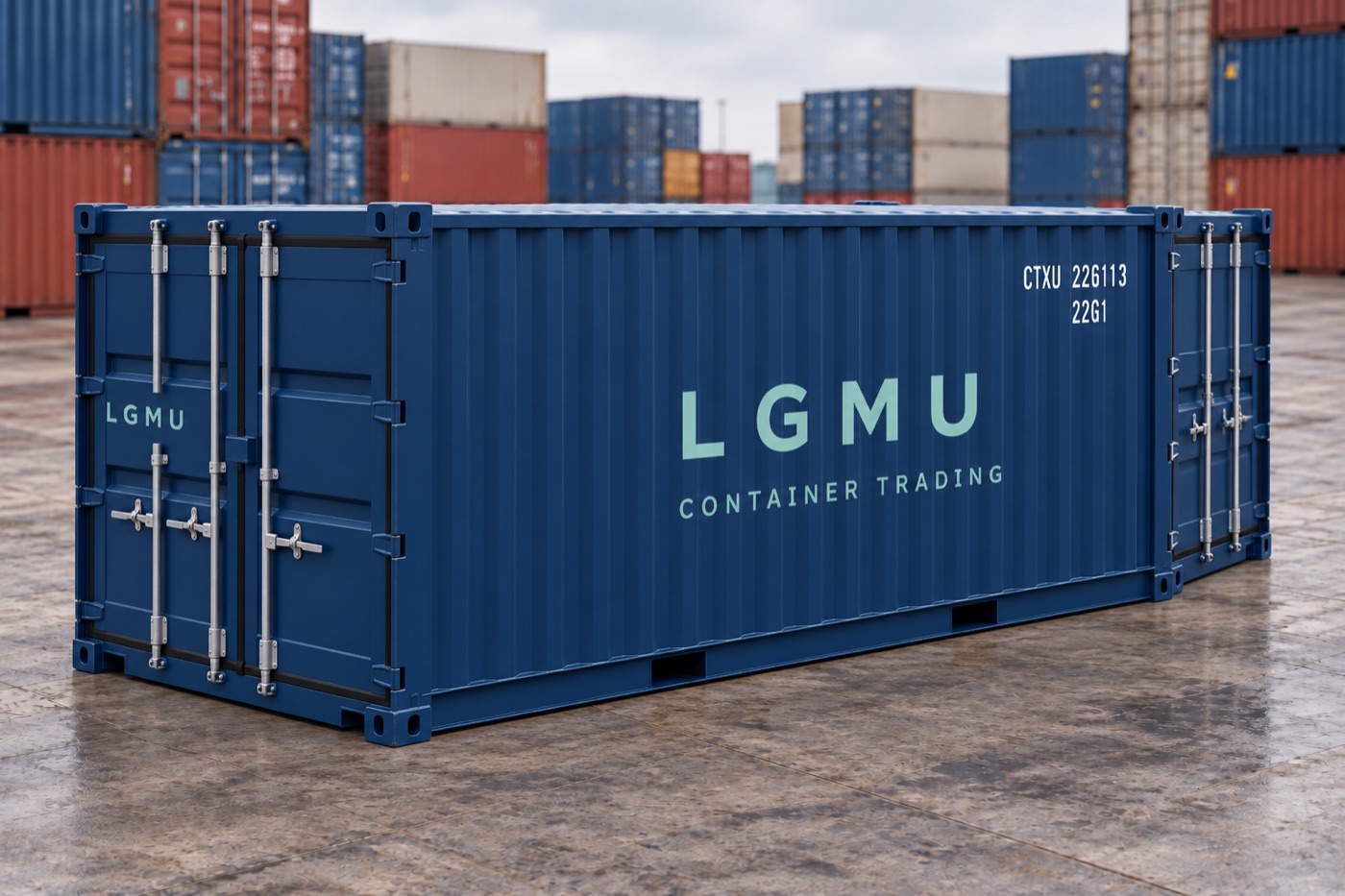 LGMU double door container, 20ft