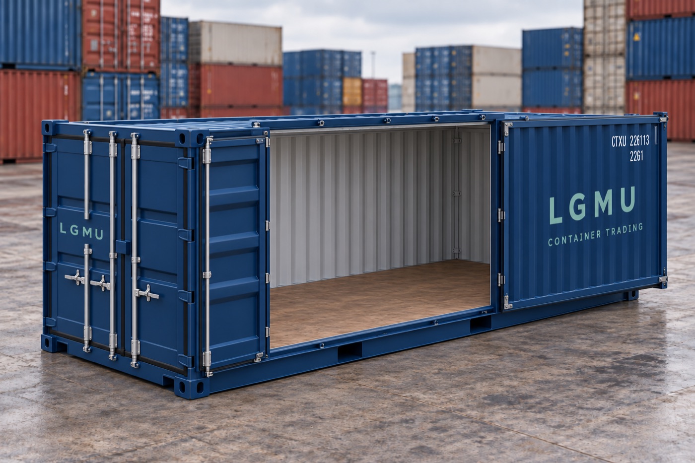 LGMU side door container, 20ft
