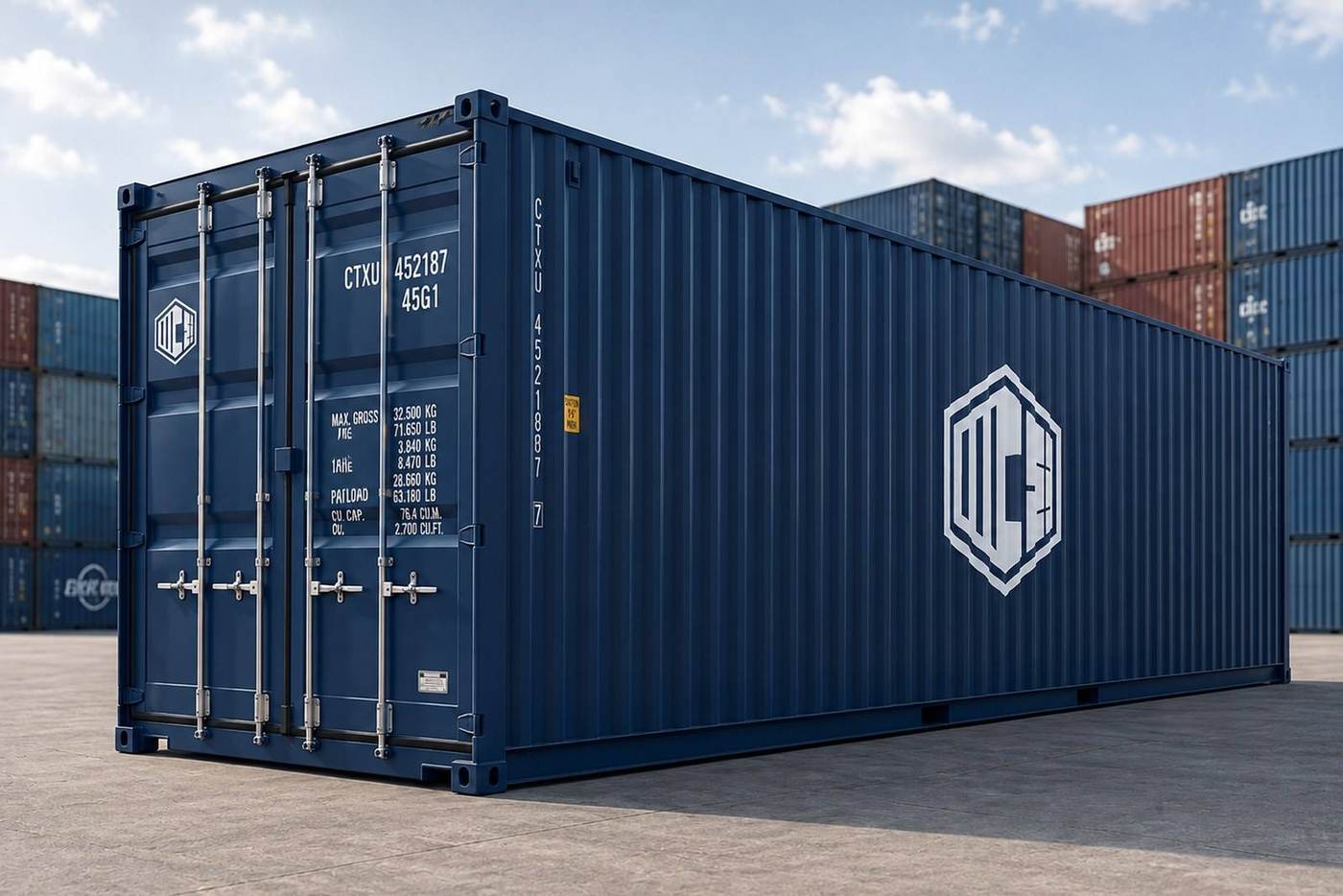 LGMU high cube container, 45ft